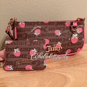 JUICY COUTURE Berry Sweet Shoulder Bag and Wallet Bundle